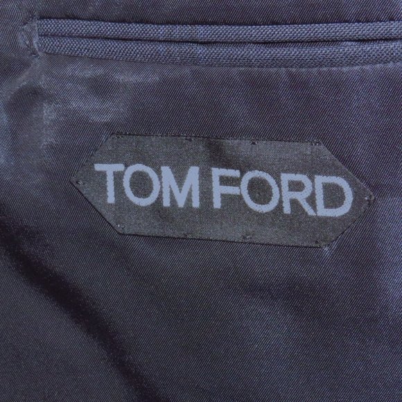 Tom Ford Blue Windowpane Plaid Current Two Button Suit 44R - Picture 16 of 16